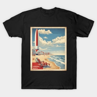 Virginia Beach United States of America Tourism Vintage Poster T-Shirt